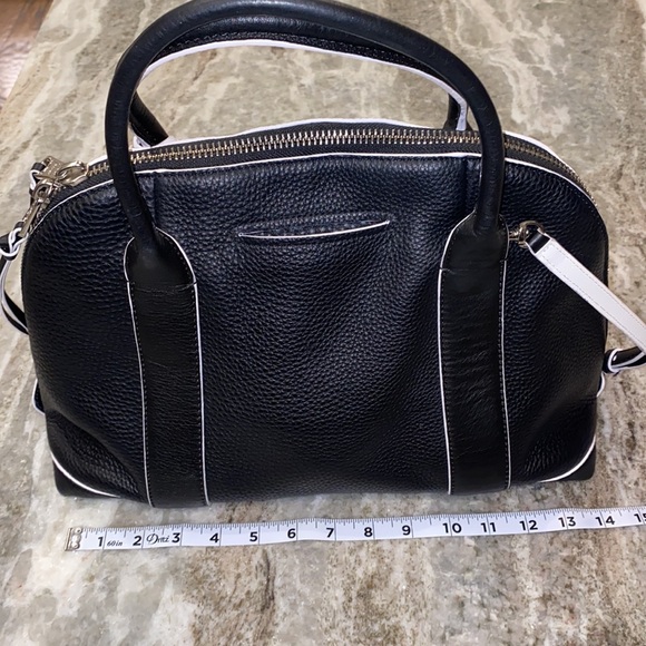 Coach Full Size Black and White Purse - Picture 3 of 8